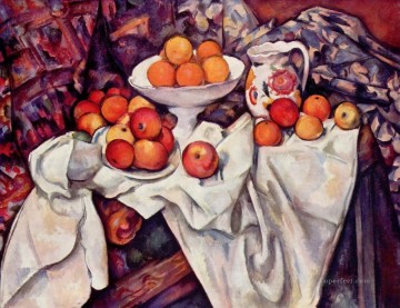 Paul Cezanne Painting - Manzanas y naranjas Paul Cezanne